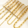 Picture of Wholesale Handmade Link Chain Necklace & Bracelet, 18K Gold Plated 304 Stainless Steel, Women's Eco-friendly Simple Stylish Gift Jewelry For Retailer
