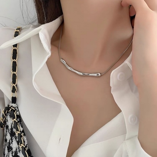 Picture of Wholesale Pendant Charm Necklace, Multicolor 304 Stainless Steel Women's Eco-friendly Hip-Hop Retro Gift Jewelry For Retailer, 40cm(15.7") + 5cm(2") long
