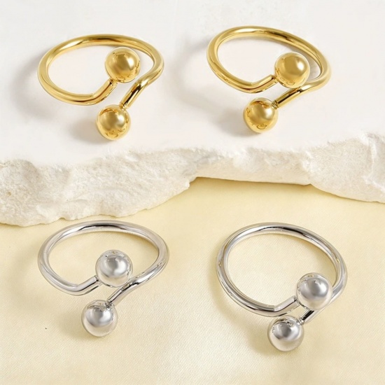 Picture of Wholesale Women's Gift Open Rings, Multicolor 304 Stainless Steel, Eco-friendly Exquisite Stylish Jewelry Supply