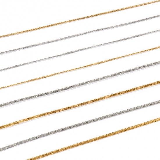 Picture of Wholesale 304 Stainless Steel Foxtail Chain Anklet, Multicolor Eco-friendly, Women's Stylish Minimalist Gift Jewelry Supply