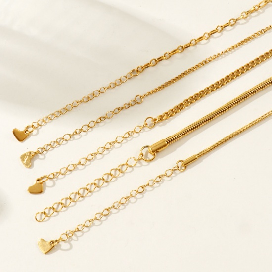 Picture of Wholesale 304 Stainless Steel Anklet, 18K Real Gold Plated Eco-friendly PVD Waterproof Anti-Tarnish Hypoallergenic, Women's Stylish Minimalist Gift Jewelry Supply