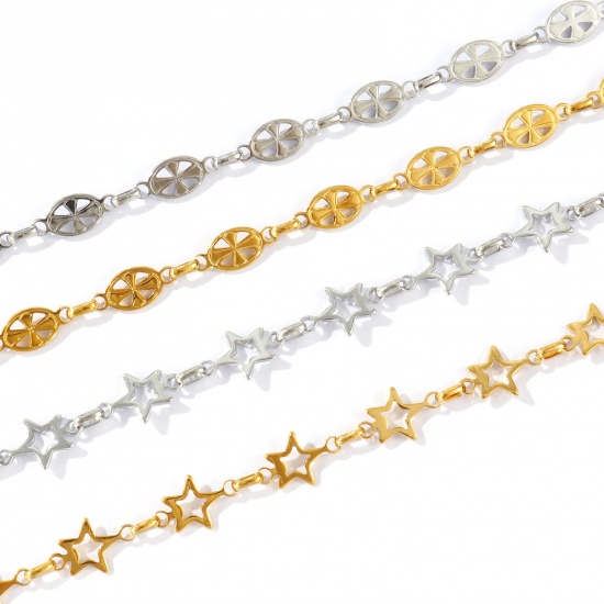 Picture of Wholesale 304 Stainless Steel Handmade Link Chain Anklet, Eco-friendly, Women's Stylish Minimalist Gift Jewelry Supply