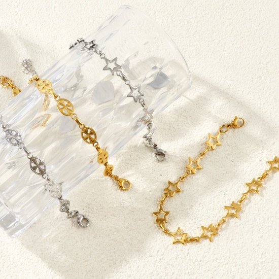 Picture of Wholesale 304 Stainless Steel Handmade Link Chain Anklet, Eco-friendly, Women's Stylish Minimalist Gift Jewelry Supply