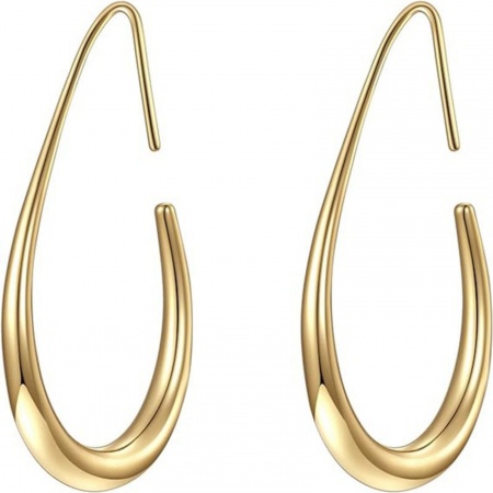 Immagine di Squisito Elegante Orecchini Circolari All'Ingrosso, Goccia Multicolore 304 Acciaio Inossidabile, Donne Ecologico Regalo Fornitura di Gioielli, 2 Pz