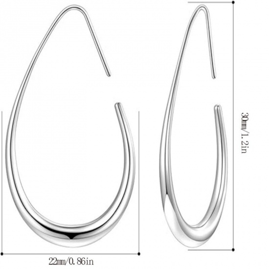 Picture of Wholesale Exquisite Stylish Hoop Earrings, Drop Multicolor 304 Stainless Steel, Women's Eco-friendly Gift Jewelry Supply