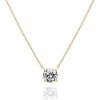 Picture of Wholesale Round Clear Rhinestone Pendant Charm Necklace, Multicolor 304 Stainless Steel Women's Eco-friendly PVD Exquisite Stylish Gift Jewelry For Retailer, 40cm(15.7") + 5cm(2") long