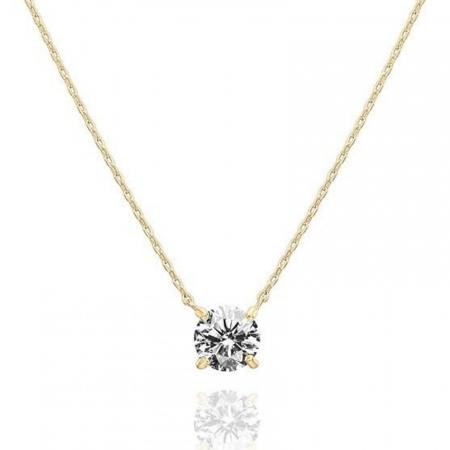 Immagine di Tondo Trasparente Strass Collana con Ciondolo All'Ingrosso, Multicolore 304 Acciaio Inossidabile Donne PVD Ecologica Squisito Elegante Regalo Gioielli Per Rivenditore, 40cm + 5cm Lunghezza, 1 Pz