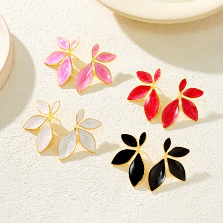 Изображение Wholesale Stylish Natural Pastoral Ear Post Stud Earrings, Sunflower 18K Gold Plated 304 Stainless Steel, Women's Gift Jewelry Supply