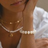 Imagen de Ábaco Multicolor Con Cuentas Collar & Pulsera Al Por Mayor, Cadenas de Curb Chapado en Oro Acero Inoxidable & Resina, Mujeres Hipoalergénico Bohemia Estilo Étnico Regalo Joyería Para Minorista, 1 Unidad
