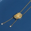 Picture of Wholesale Hat Clear Rhinestone Bolo Tie Necklace, Multicolor Brass Women's West Cowboy Stylish Gift Jewelry For Retailer, 70cm(27.6") long, 1 Piece
