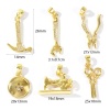 Immagine di 2 Pz Ecologico Ottone Ciondoli Pendenti All'Ingrosso 18K Vero Oro Placcato
