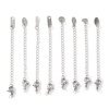 Picture of Eco-friendly 304 Stainless Steel Extender Chain Wholesale For Necklace Bracelet Jewelry Making Silver Tone With Lobster Claw Clasp