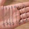 Picture of Eco-friendly 304 Stainless Steel Extender Chain Wholesale For Necklace Bracelet Jewelry Making Silver Tone With Lobster Claw Clasp