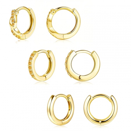 Picture of Wholesale Simple Stylish Hoop Earrings, Round Multicolor Brass, Women's Gift Jewelry Supply