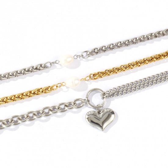 Immagine di 304 Acciaio Inossidabile Braccialetti All'Ingrosso, Multicolore Ecologico, Donne Squisito Elegante Regalo Fornitura di Gioielli, 1 Pz