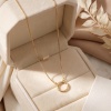 Picture of 1 Piece Brass Simple Charm Holder Necklace Wholesale Circle Ring