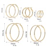Picture of Wholesale Simple Stylish Hoop Earrings, Round 316 Stainless Steel, Women's Gift Jewelry Supply