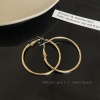 Picture of Wholesale Simple Stylish Hoop Earrings, Round 316 Stainless Steel, Women's Gift Jewelry Supply
