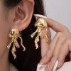 Picture of Wholesale Ocean Jewelry Stylish Ear Post Stud Earrings, 18K Gold Plated 201 Stainless Steel, Women's Eco-friendly Gift Jewelry Supply