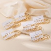 Picture of Wholesale Classic Simple & Casual Ear Post Stud Earrings Set, 18K Gold Plated 304 Stainless Steel, Women's Gift Jewelry Supply, 1 Pack ( 12 PCs/Set)