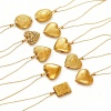 Picture of Wholesale Geometric Pendant Charm Necklace, 18K Gold Plated 304 Stainless Steel Link Cable Chain, Women's PVD Picture Photo Frame Locket Minimalist Gift Jewelry For Retailer, 40cm(15.7") + 5cm(2") long