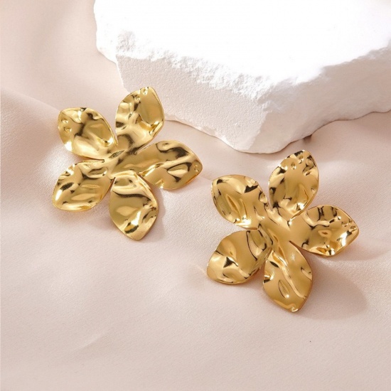 Picture of Wholesale Classic Simple & Casual Ear Post Stud Earrings Set, 18K Gold Plated 304 Stainless Steel, Women's Gift Jewelry Supply
