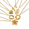 Picture of Wholesale Pendant Charm Necklace, 18K Gold Plated 304 Stainless Steel Women's Eco-friendly PVD Exquisite Stylish Gift Jewelry For Retailer