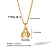 Picture of Wholesale Pendant Charm Necklace, 18K Gold Plated 304 Stainless Steel Women's Eco-friendly PVD Exquisite Stylish Gift Jewelry For Retailer