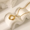 Picture of Wholesale Pendant Charm Necklace, 18K Gold Plated 304 Stainless Steel Women's Eco-friendly PVD Exquisite Stylish Gift Jewelry For Retailer
