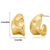 Picture of Wholesale Exquisite Stylish Ear Post Stud Earrings, Multicolor Brass, Women's Gift Jewelry Supply, 21mm x 11mm