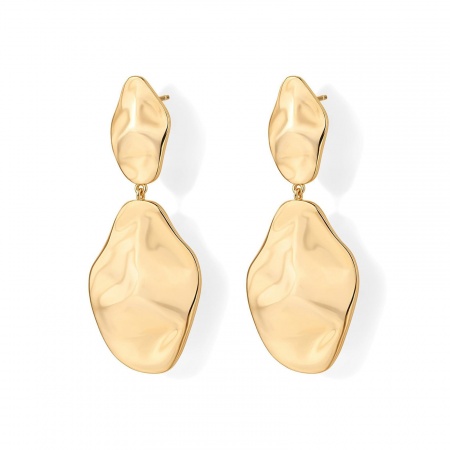 Immagine di Squisito Elegante Orecchini a Perno All'Ingrosso, Multicolore Ottone, Donne Regalo Fornitura di Gioielli, 3.6cm x 1.5cm, 1 Paio