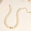 Picture of Wholesale Multicolor Beaded Necklace, 18K Gold Plated Stainless Steel & Resin, Women's Ethnic Bohemia Boho Gift Jewelry For Retailer, 40cm(15.7") + 5cm(2") long