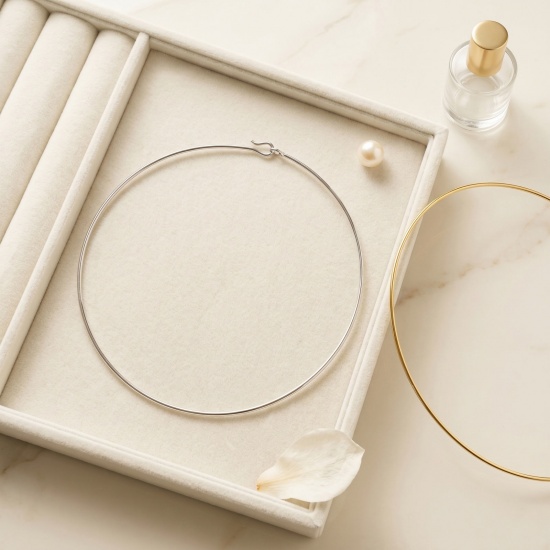 Immagine di Collana Girocollo All'Ingrosso, Multicolore Ottone Donne Semplice Elegante Regalo Gioielli Per Rivenditore, 1 Pz