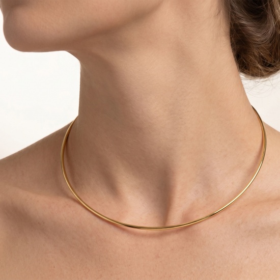 Immagine di Collana Girocollo All'Ingrosso, Multicolore Ottone Donne Semplice Elegante Regalo Gioielli Per Rivenditore, 1 Pz