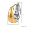 Picture of Wholesale Exquisite Retro Huggie Hoop Earrings, Multicolor 304 Stainless Steel, Women's Eco-friendly Gift Jewelry Supply