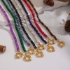 Picture of Wholesale Multicolor Beaded Necklace, 18K Gold Plated 304 Stainless Steel & Gemstone, Women's Eco-friendly PVD Retro Bohemia Boho Gift Jewelry For Retailer