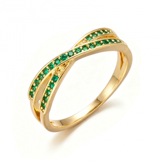 Picture of Wholesale Women's Gift Unadjustable Rings, Multicolor Brass, Stylish Dainty Jewelry Supply