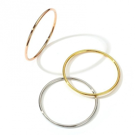 Imagen de Latón Brazalete Al Por Mayor, Multicolor Mujeres Exquisito Elegante Regalo Suministro de Joyería, 1 Unidad