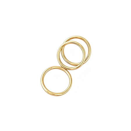 Imagen de Mujeres Regalo No Ajustable Anillos Al Por Mayor, Chapado en Oro de 18K Latón, Elegante Minimalista Suministro de Joyería, 1 Unidad