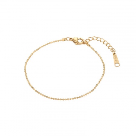 Picture of Wholesale 304 Stainless Steel Bracelets, 18K Gold Plated Eco-friendly PVD, Women's Stylish Minimalist Gift Jewelry Supply, 16cm(6.3") + 3cm(1.2") long, 1 Piece
