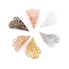 Изображение Copper Bead Cap Cone Gold Plated Flower (Fit Beads Size: 20mm Dia.) 27mm x 19mm, 10 PCs