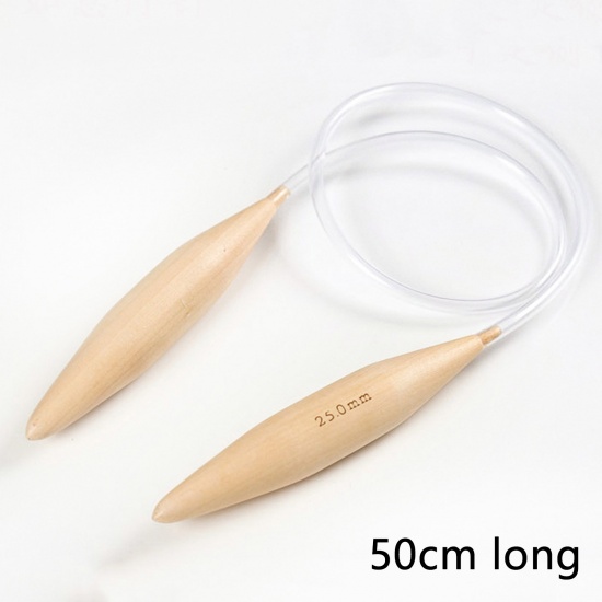Picture of Bamboo Circular Knitting Needles Natural 50cm(19 5/8") long