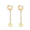 Image de Boucles d'Oreilles en Acier Inoxydable Exquis Doré Chaîne Franges