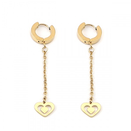 Edelstahl Exquisite Ohrringe Vergoldete Gliederkette Quaste