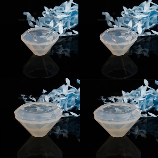 Immagine di Silicone Muffa della Resina per Gioielli Rendendo Diamante Bianco 1 Pz