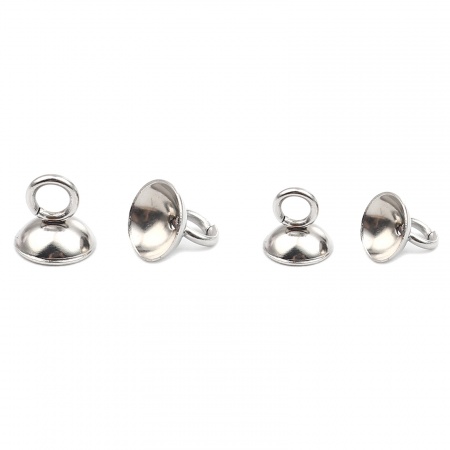 Stainless Steel Cord Beads Caps