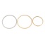 Image de 5 Pcs Connecteurs Pendentifs Breloques en 304 Acier Inoxydable Multicolore Annulaire 25mm Dia.