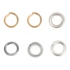 Picture of 30 PCs Vacuum Plating 304 Stainless Steel Open Jump Rings Findings