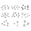 Picture of 304 Stainless Steel Bead Tips (Knot Cover) Silver Tone