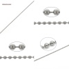 Picture of Stainless Steel Ball Chain Silver Tone 1mm, 2 M